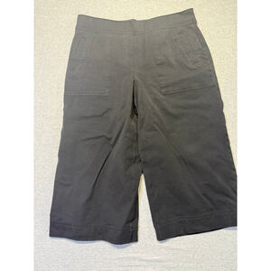 Women's Spanx Black 1X Cropped Wide Leg Pants